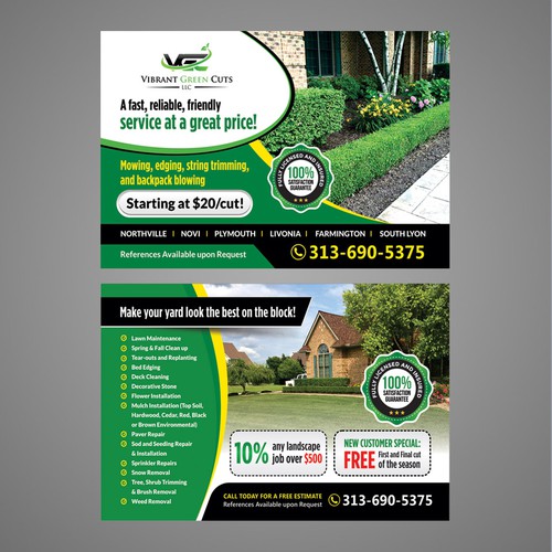 Lawn and Landscape Advertisement Design by Dzhafir