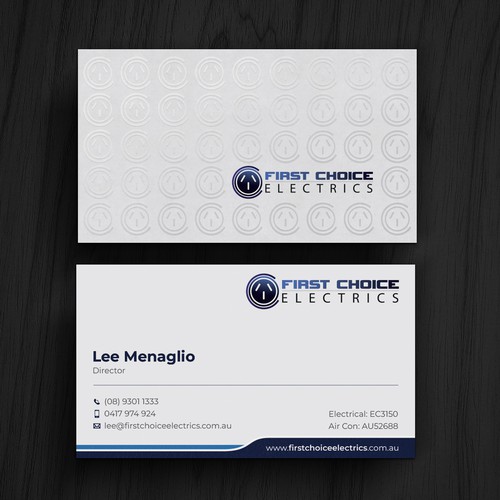 "Business card refresh" winning Business card