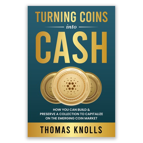 book cover for people who want to find financial success in coin collecting Design by Unboxing Studio