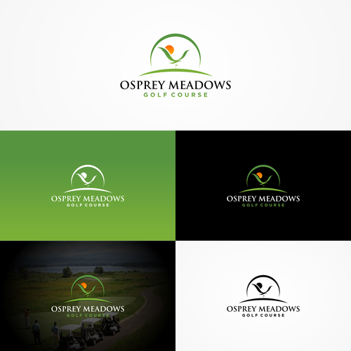 Golf Course Logo - Osprey Meadows Golf Course at Tamarack Design by Gatot Kaca™