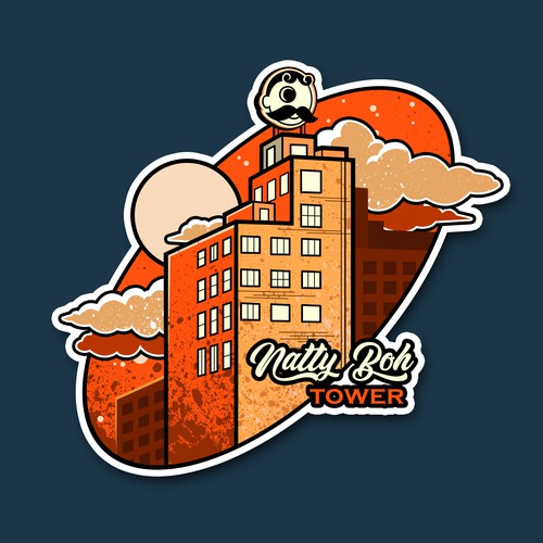 Baltimore Natty Boh Tower Sticker Contest 99designs