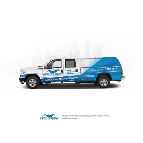 Eye Catching Truck Wrap Design by kirchen