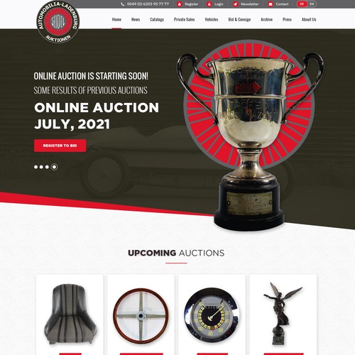 Web page design contest entry by pb⚡️