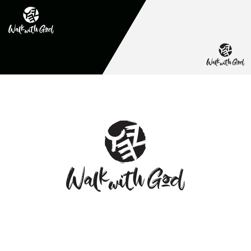 Walk With God Minimalist Luxury Logo for a Modern Faith & Fashion Brand Design by Klaudi