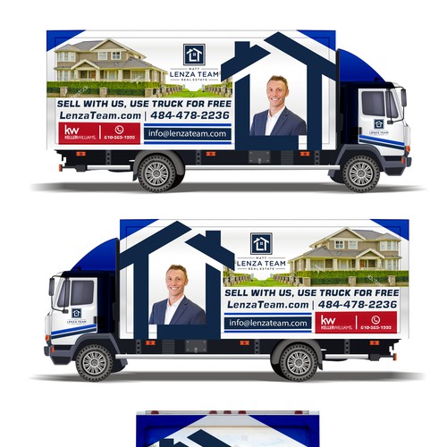 Designs Custom Truck Design Wrap for Real Estate Agent, CREATIVE