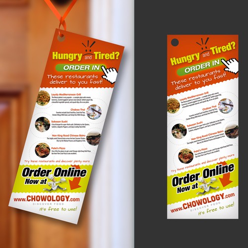 Convince Me To Order Food Delivery Right Now Postcard, flyer or print contest