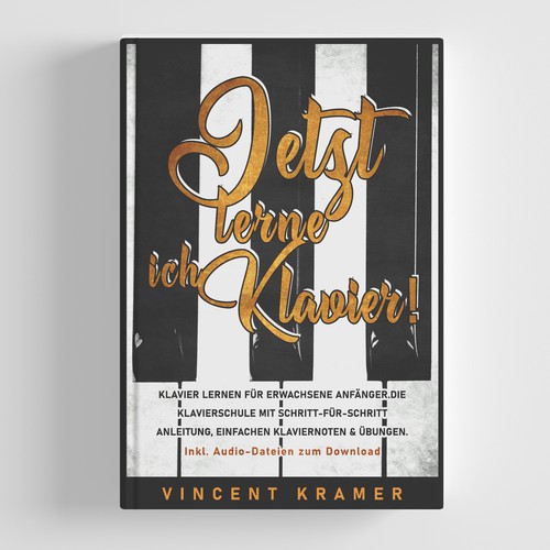 Design a book cover for a piano school for adults! Design by AnnyM