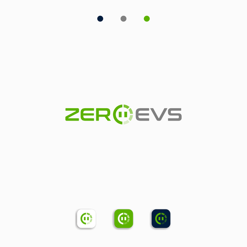 Logo for the emerging electic vehicle charger market, with a subtle emphasis on net zero Design by REIFIDE