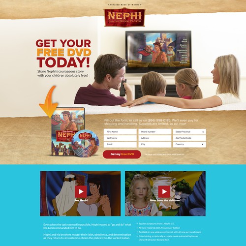 Landing page design contest entry by MWE ⚡