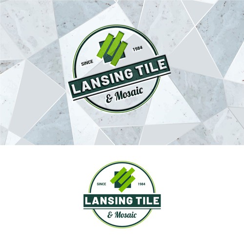 Lansing Tile & Mosaic Logo Update/Refresh for 40th Anniversary Year Design by sunshine_design