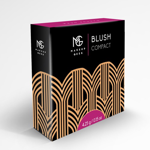 Makeup Geek Blush Box w/ Art Deco Influences Design by JavanaGrafix