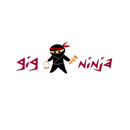 GigNinja! Logo-Mascot Needed - Draw Us a Ninja Design by Mrdith