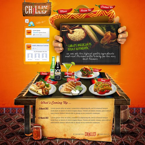 1 page design for this popular Mexican food business! Design por freaky