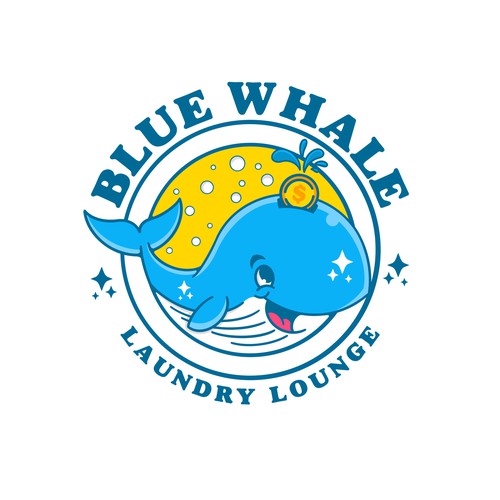 Unleash Your Creativity, Logo Design for "Blue Whale Laundry Lounge" Design by Riza S