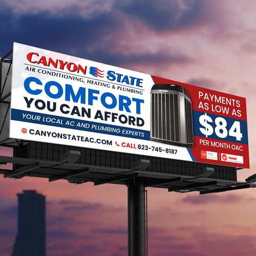 Design An Eye-Catching Billboard For An HVAC Company Design by Deep@rt