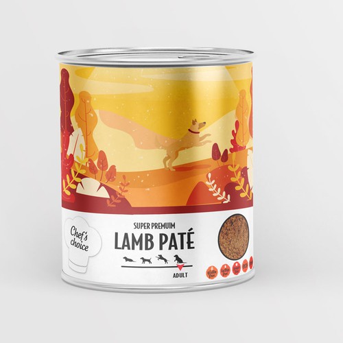 Design a super premium pet food packaging! Design by Budour A.