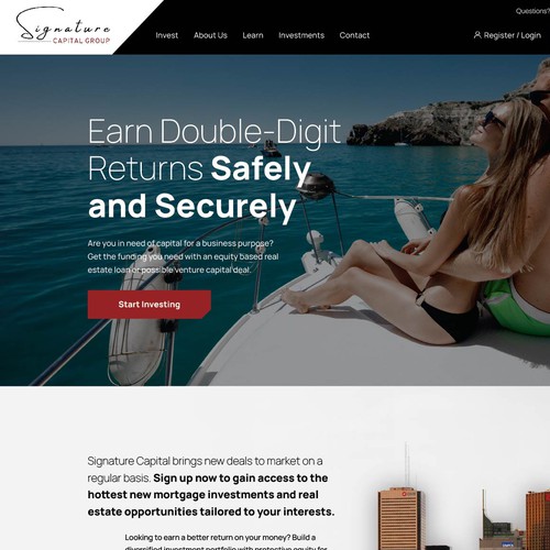 Designs | Elevate Signature Capital Group: Website Redesign Challenge ...