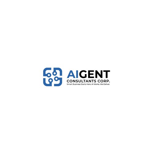 AI Agent Company: Appealing to small to medium sized businesses. Design by oakbrand™