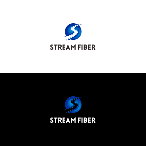 Stream Fiber Logo Design by Keener