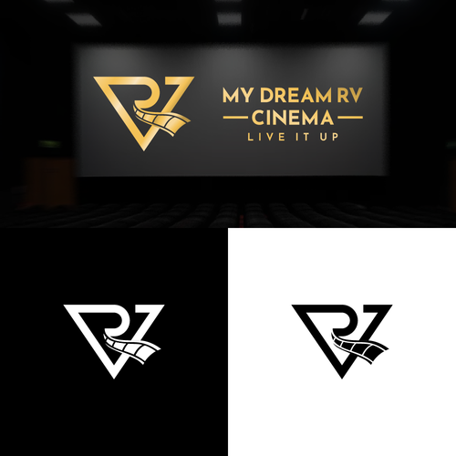 RV COMPANY EXPANDS INTO MOVIES AND PRODUCTION . NEED TO BLEND TO EXISTING LOGO Design by Adeelustrates