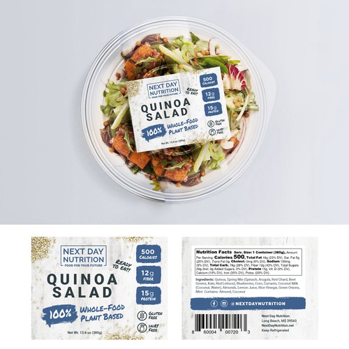 Plant-based food label design Design by Mz•SquirL