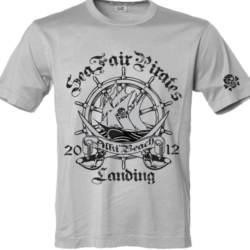 Seafair Pirates Landing t-shirt design required Design by joyhrtwe