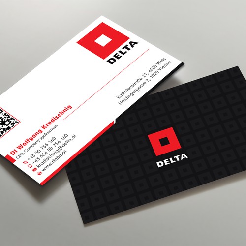 DELTA Business Card Relaunch Design by prosenjit_P