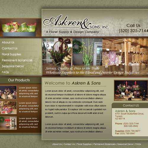 Web page design contest entry by weirang