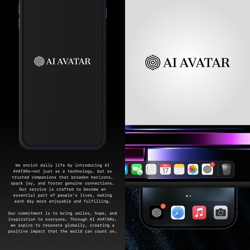 AI AVATAR - Logo for the AI companions bringing happiness Design by jeutas