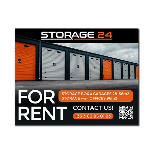 Creative banner design for a storage company Design by aleksandarzija