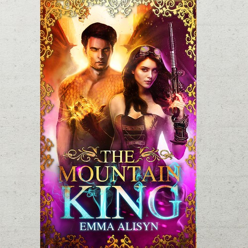 Futuristic dragon steampunk romance Design by Biserka Design