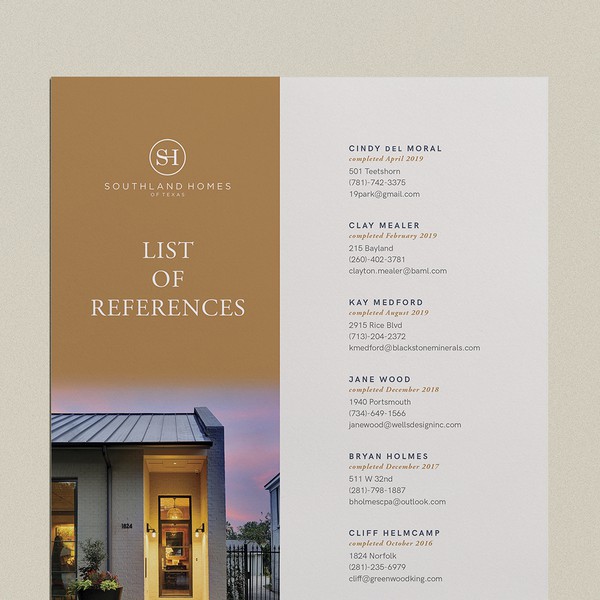 Design by Kiki Aly Studio titled "High end property consultant document design"