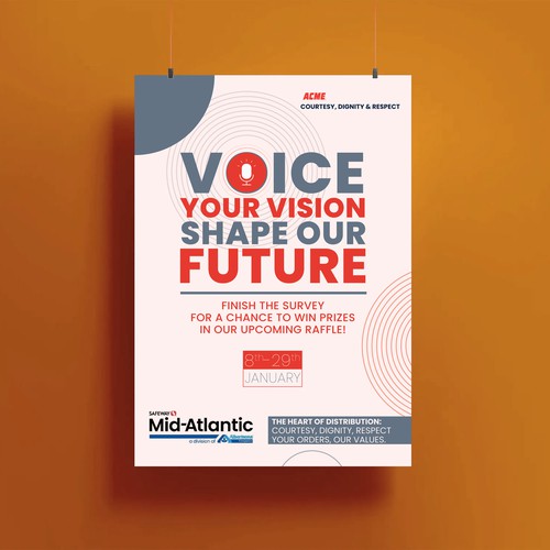 Acme Survey Need 100% Participation Design by Custom Logo Graphic