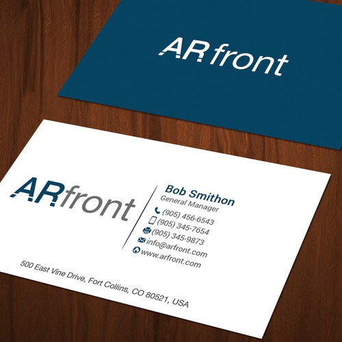 Business card design for high tech company Design by Mah_Ari