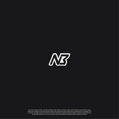 Name Initials - NB - Racing Driver Design by Irish bella.