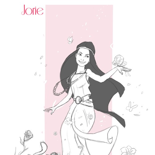 Turn a photo of my gf into a "Disney Princess" like illustration Diseño de glasshopperart