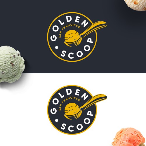 Logo ice on sale cream scoop