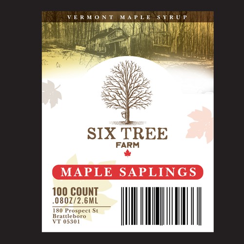 First ever production Maple Syrup Stick label Design by malabari