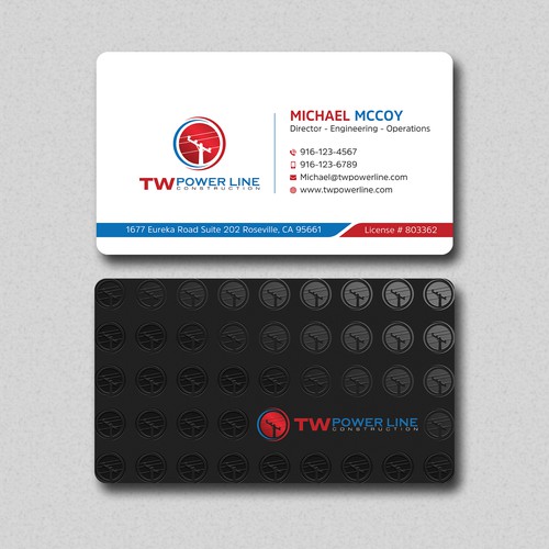 Business Card for a high voltage company Design by prosenjit_P