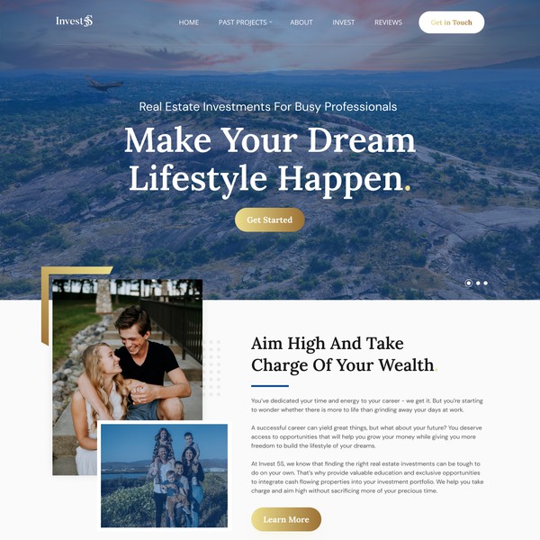 Design for real estate investment group website