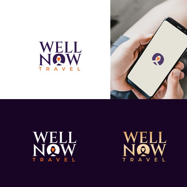 Well Now, a creative logo for a travel coach