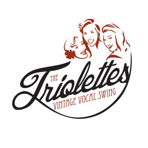 Three professional female singers (The Triolettes) are looking for a retro-chique, curly-feminine logo!! Design by Puk