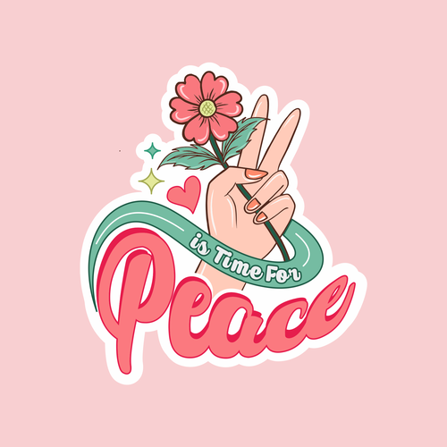 Design A Sticker That Embraces The Season and Promotes Peace Réalisé par azabumlirhaz