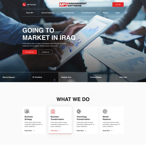 Designs | MP Website Redesign | Web page design contest
