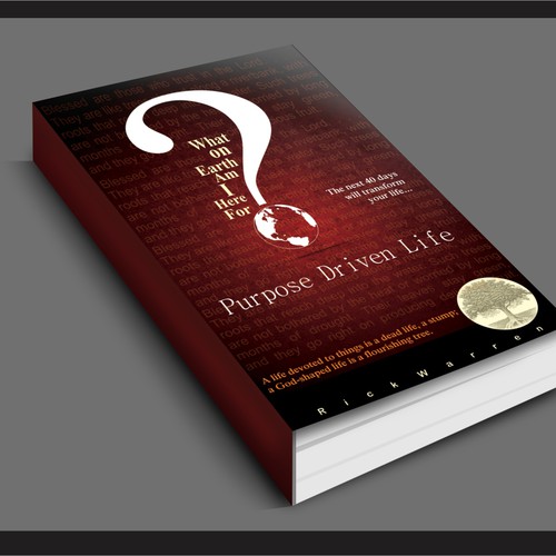 Book cover redesign for "What on Earth Am I Here For? The Purpose Driven Life" by Rick Warren Design by DimasDesigner