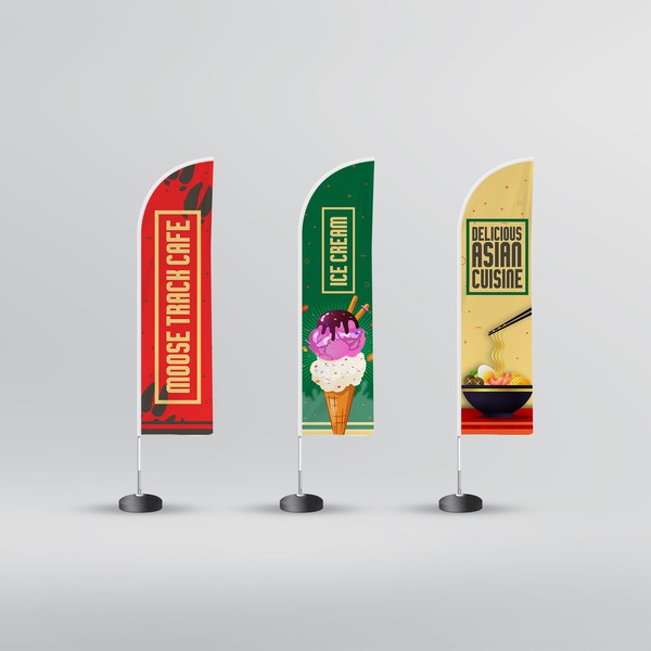 Flag banners design
