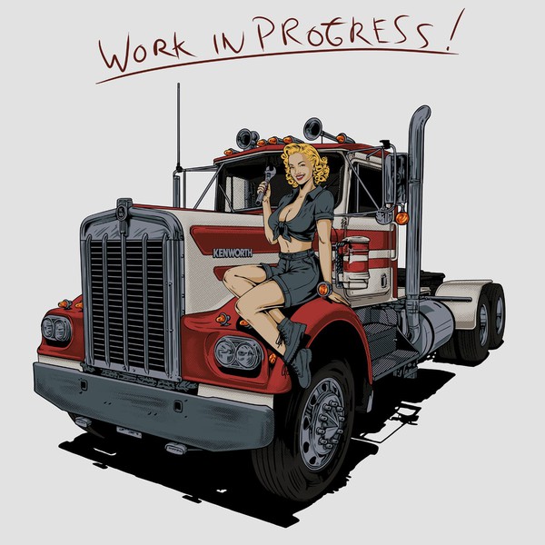 Design realizzato da mardharetaistiqomah intitolato "Girl truking"