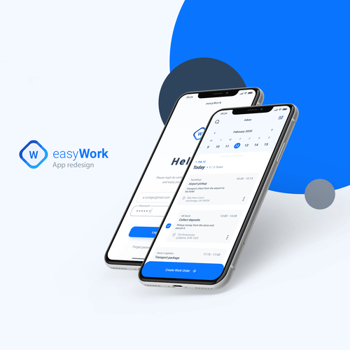 Clean and modern business app design Design by mavite