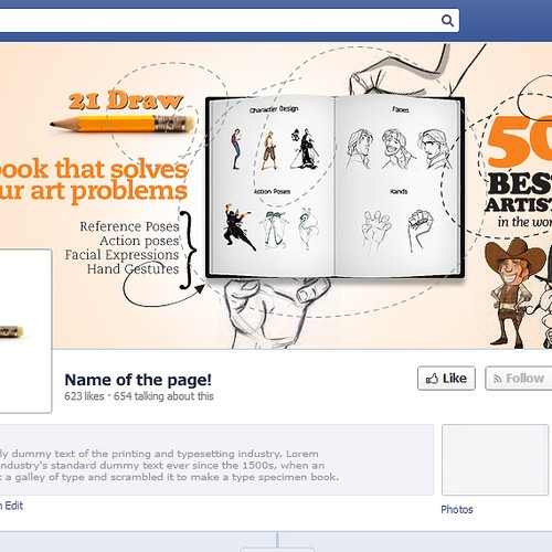 Design a facebook banner image. Diseño de Jay CA