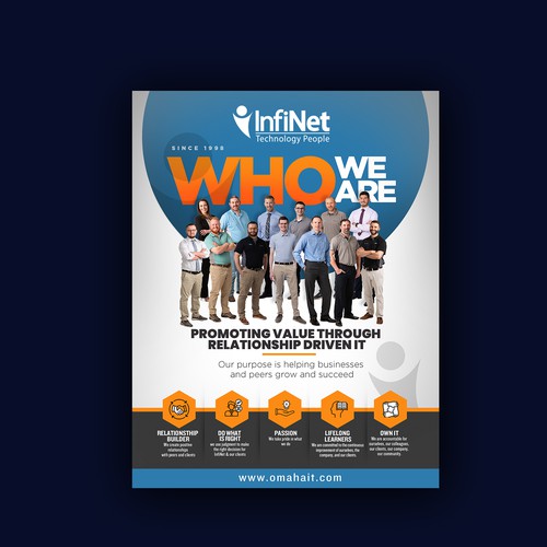 Tech Company "About Us" Flyer Design by ektadevesh